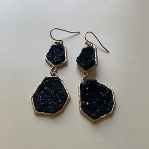Druzy dangle earrings